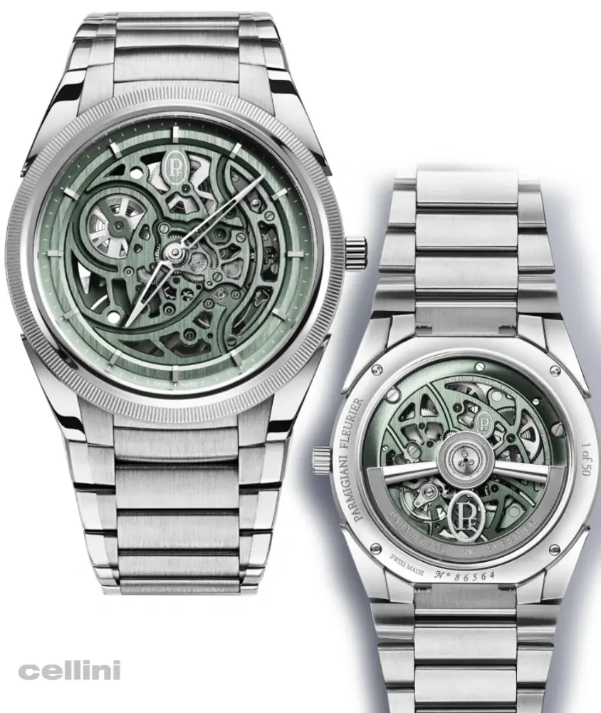 Cellini Tonda PF Skeleton Slate Green