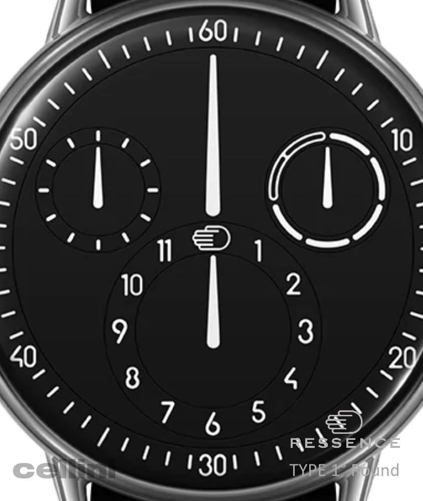 cellini TYPE 1° Round Black