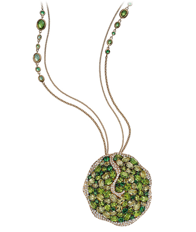 cellini Verdant Gemstone Pendant