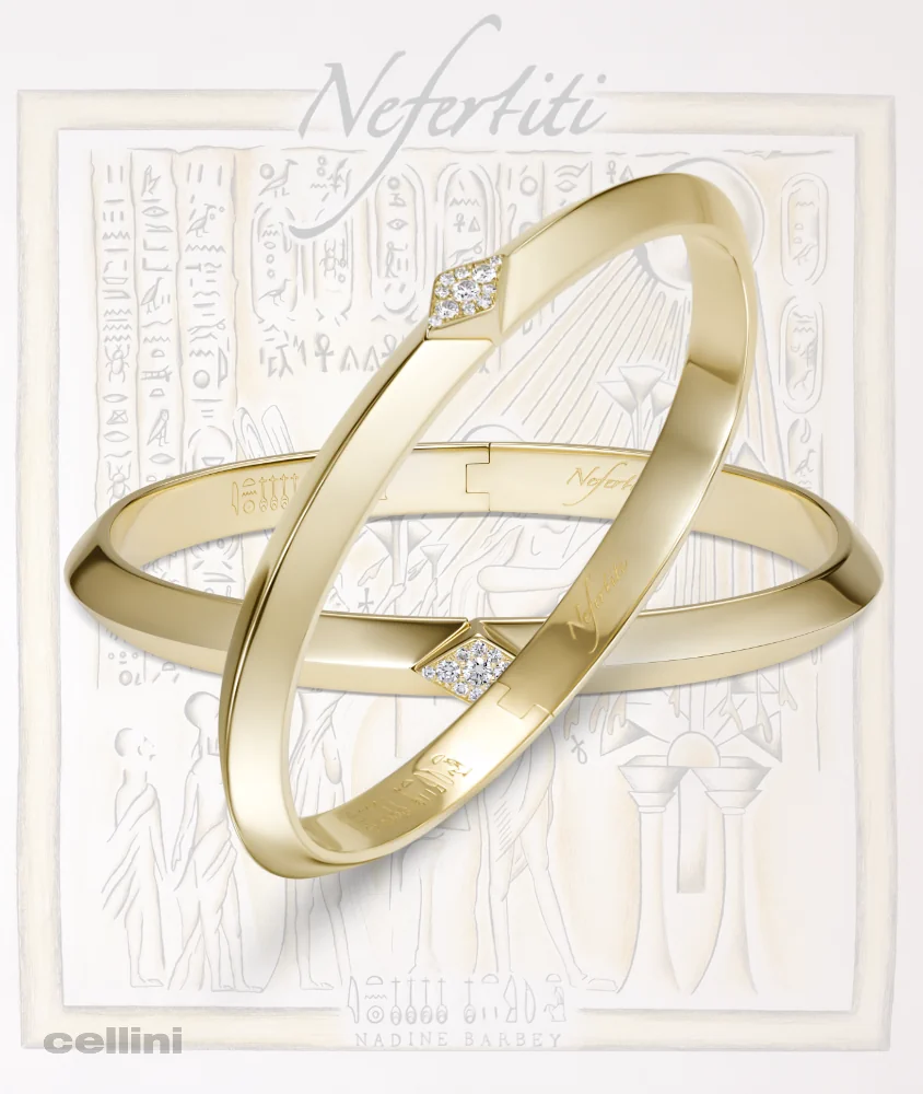 Cellini Yellow Gold Awaken Single Diamond Bangle