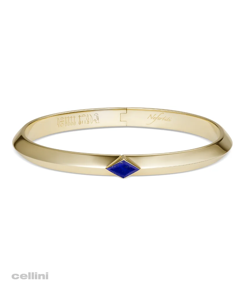 Cellini Yellow Gold Awaken Single Lapis Bangle