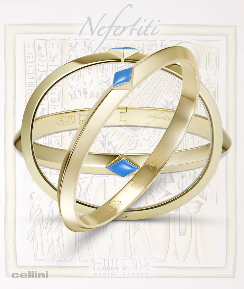 Cellini Yellow Gold Awaken Single Turquoise Bangle