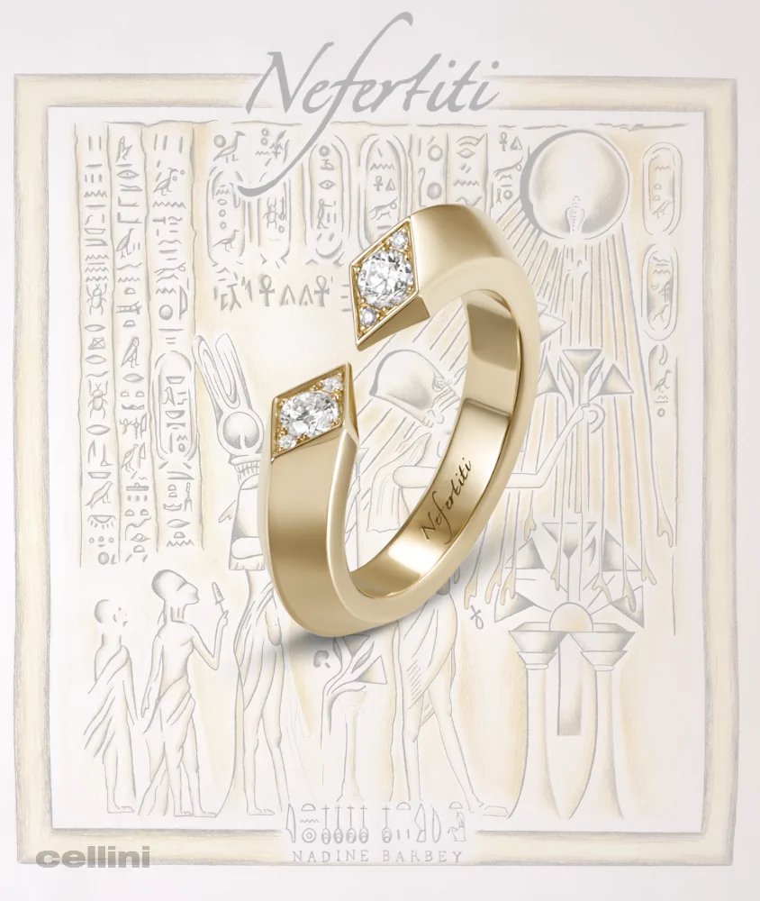 Cellini Yellow Gold Double Diamond Awaken Ring