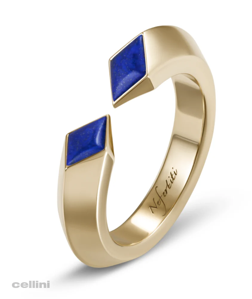 cellini Yellow Gold Double Lapis Awaken Ring