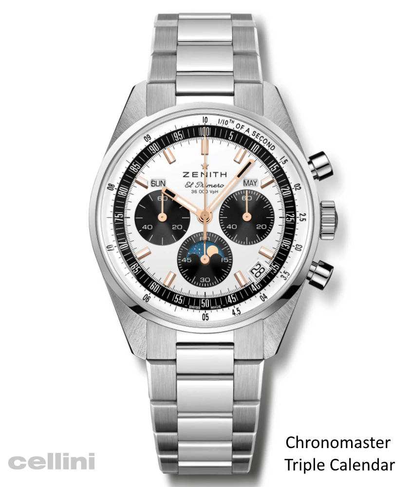 Cellini Chronomaster Original Triple Calendar – Silver Opaline Dial