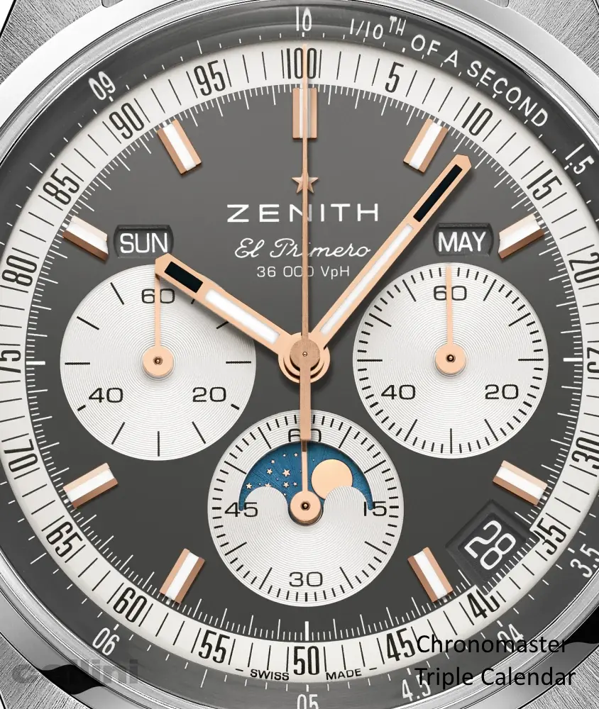 cellini Chronomaster Original Triple Calendar – Slate-grey-toned opaline dial