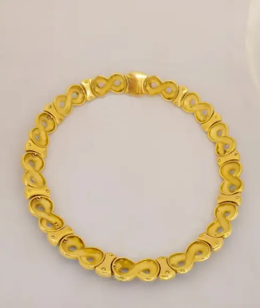 Cellini De Vroomen Diamond And Gray Enamel Necklace