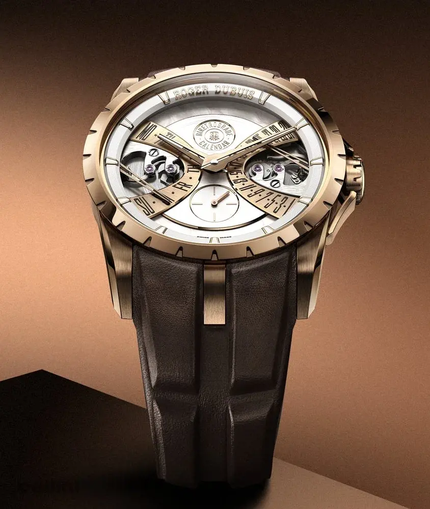Cellini Excalibur BiRetrograde Calendar – 40mm Auto Gold