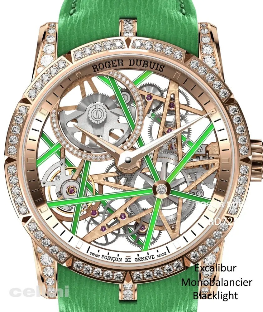 cellini Excalibur Monobalancier Blacklight – Rose Auto 42mm