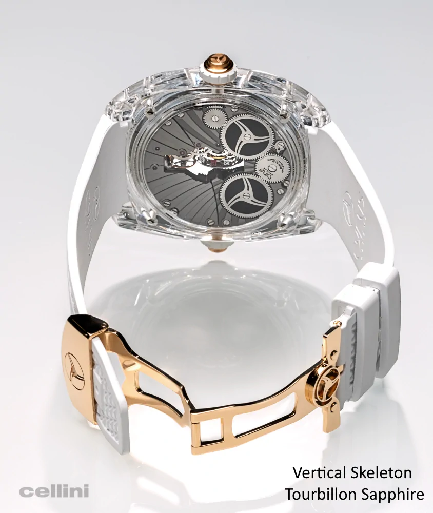 Cellini Klepcys Vertical Skeleton Tourbillon Sapphire