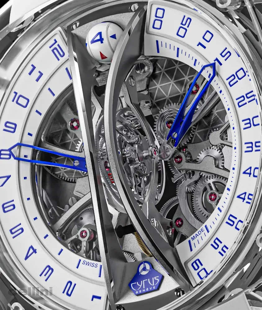 cellini Klepcys Vertical Skeleton Tourbillon Sapphire Blue – 44mm Manual Sapphire