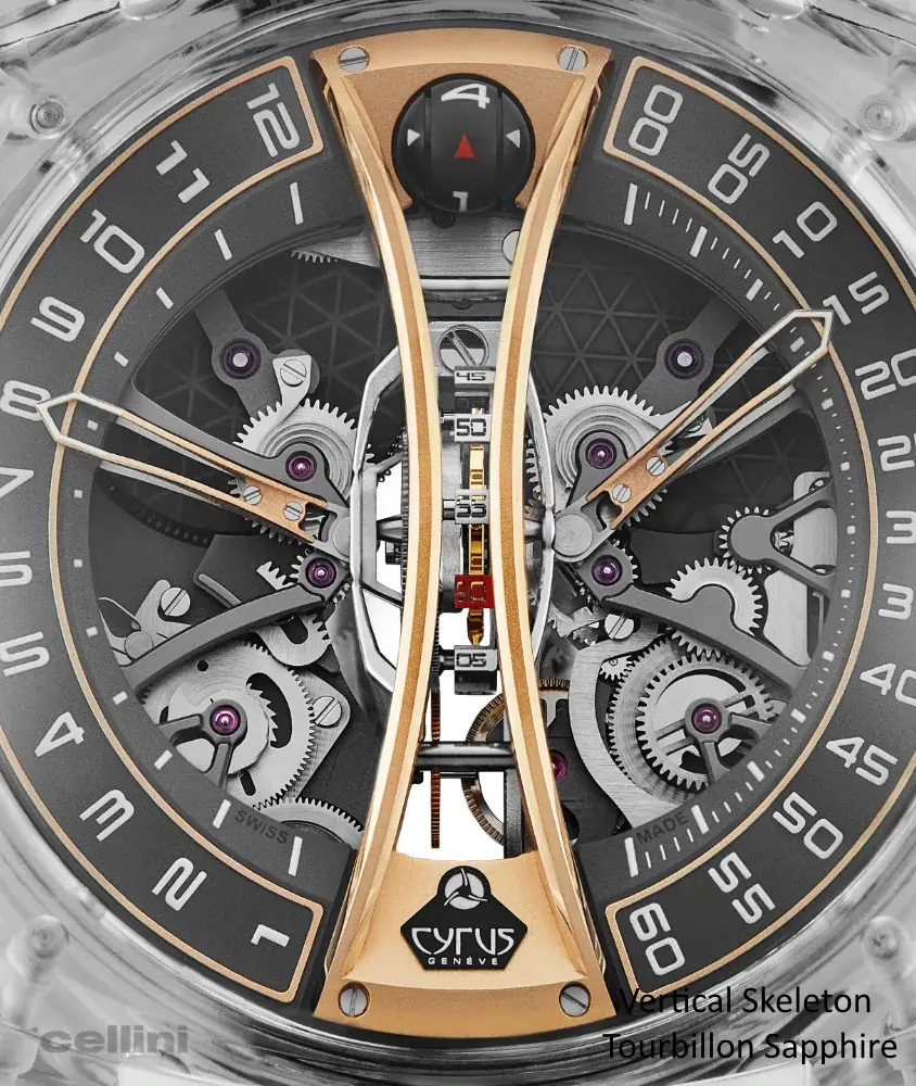 cellini Klepcys Vertical Skeleton Tourbillon Sapphire