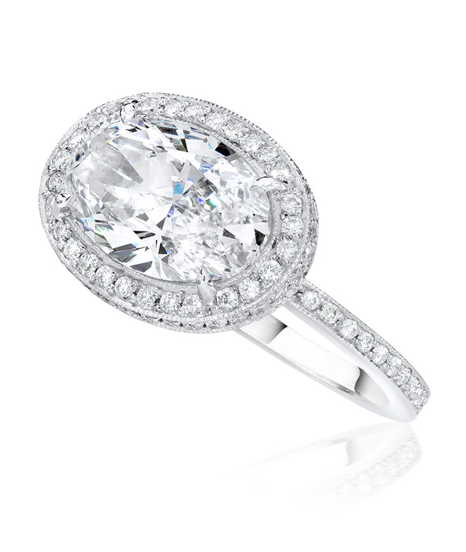 Cellini Micro-Pavé Flat Wire Diamond Engagement Setting