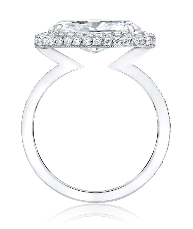 Cellini Micro-Pavé Flat Wire Diamond Engagement Setting
