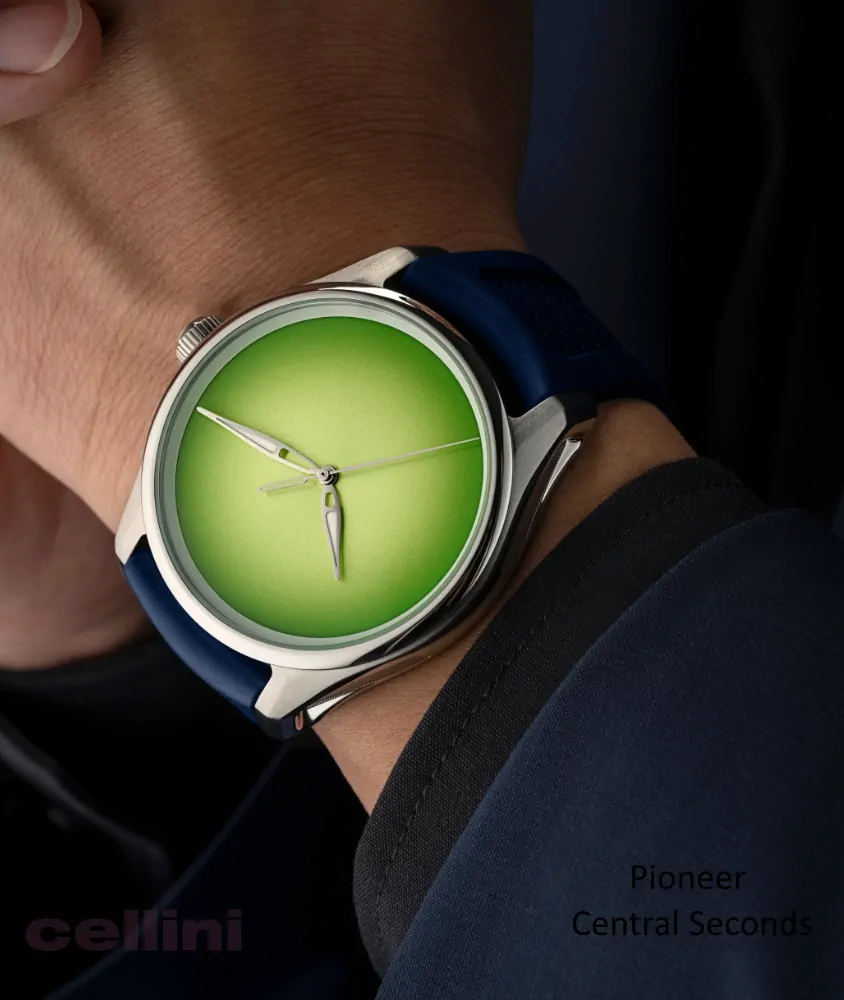 Cellini Pioneer Centre Seconds Concept Citrus Green