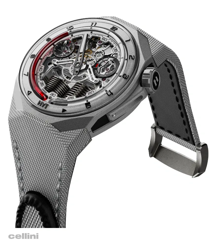 Cellini S1 Beadblasted Titanium Red- 45mm Manual Titanium