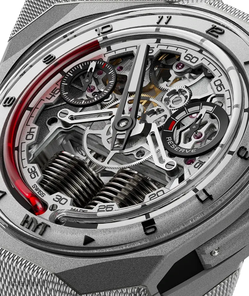 cellini S1 Beadblasted Titanium Red- 45mm Manual Titanium