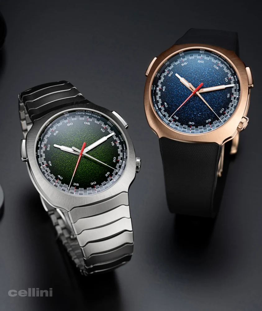 Cellini Streamliner Flyback Chronograph Automatic Matrix Green Fumé