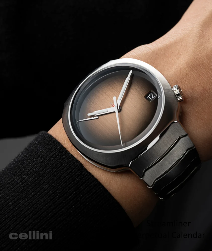 Cellini Streamliner Perpetual Calendar Concept Smoked Salmon