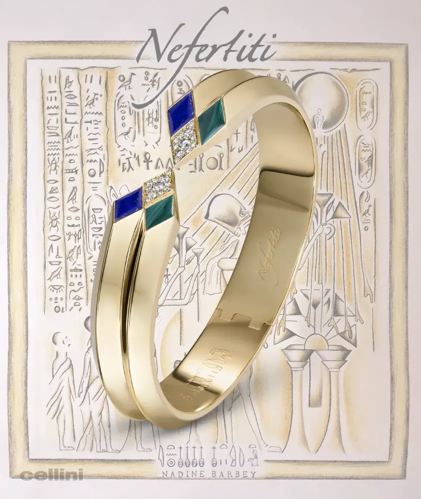 Cellini Yellow Gold Awaken Double Ribbed Cuff Bracelet