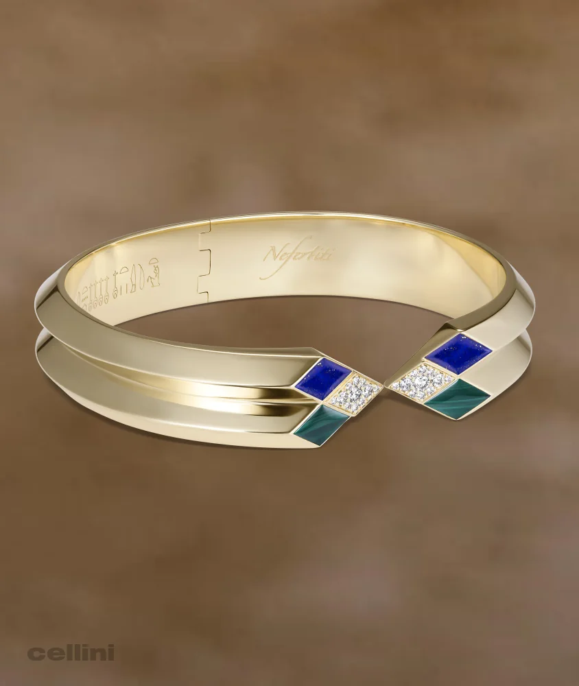 Cellini Yellow Gold Awaken Double Ribbed Cuff Bracelet