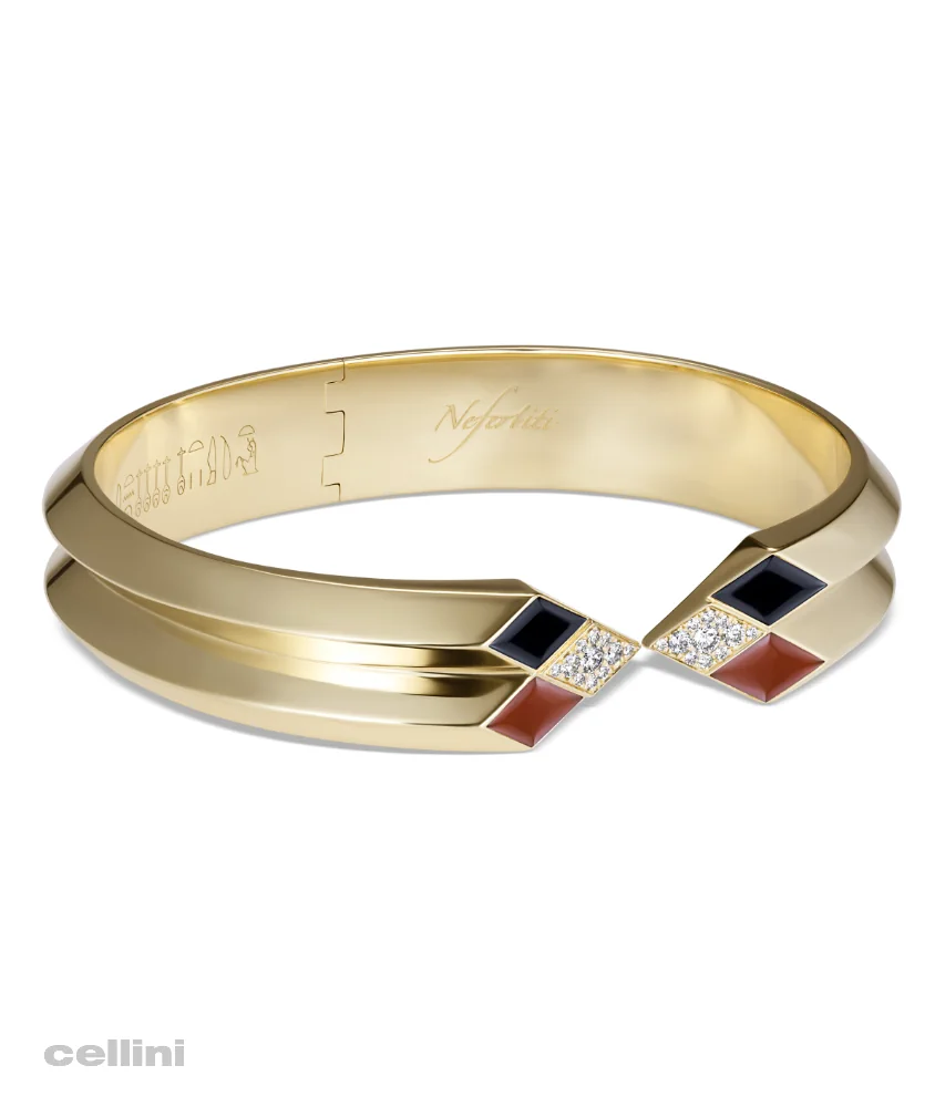 Cellini Yellow Gold Awaken Double Ribbed Cuff Bracelet