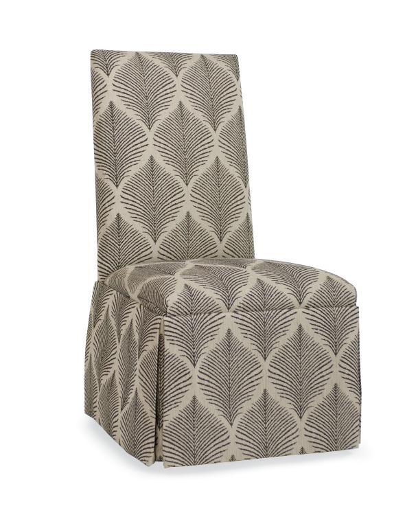 Century 3371-1C - Chandler Curved Back With Straight Top Chair With Casters