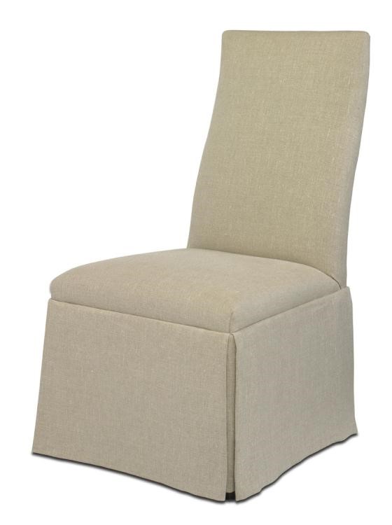 century 3371-1C - Chandler Curved Back With Straight Top Chair With Casters