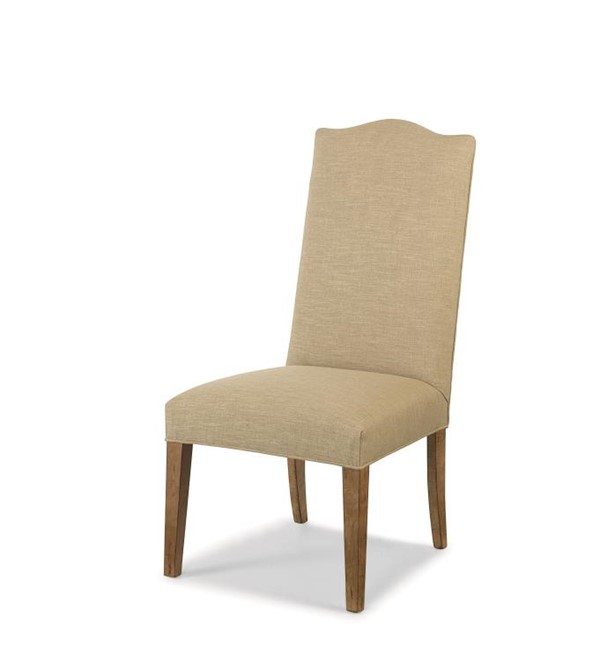 century 3372-3 - Hollister Straight Back-Exposed Wood W/Camelback Top