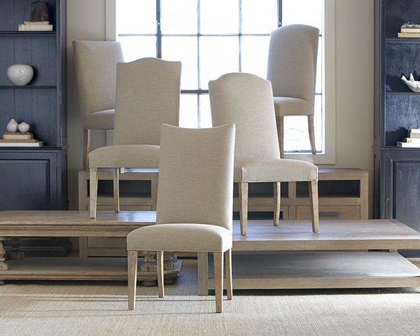 Century 3372-5 - Hollister Straight Back-Exposed Wood W/Sweep Top