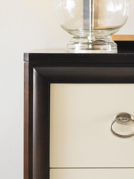 Century 33C-223 - Tribeca Three Drawer Nightstand - Tribeca/Cream
