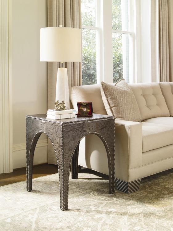 Century 499-629U - Bridgeton Fully Upholstered Lamp Table