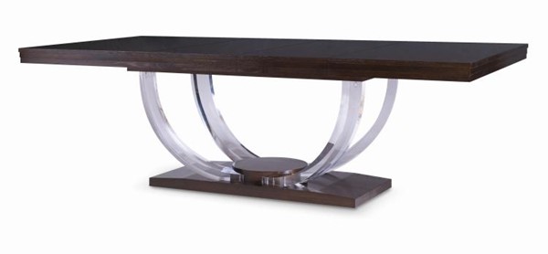 Century 559-315-A - Omni Large Rectangular Dining Table W/Acrylic Legs (Oak)
