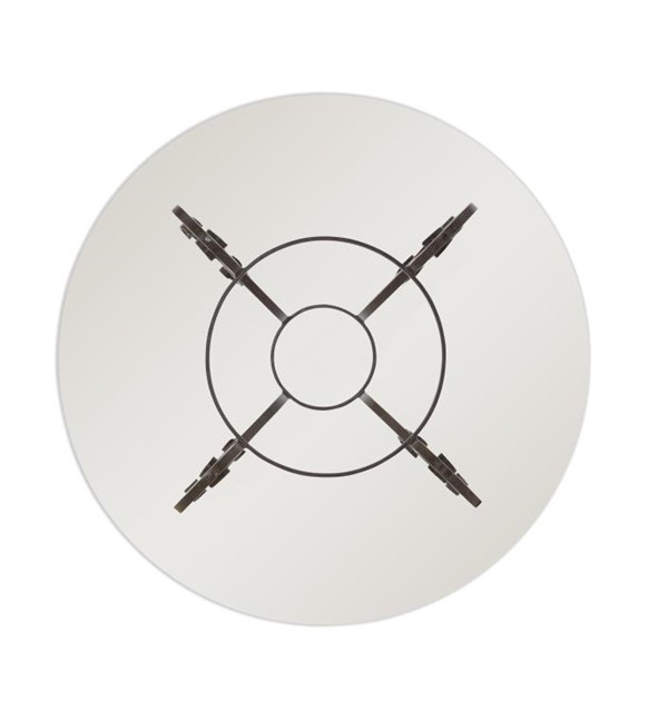 century 78G-981T-48 - Details 48" Round 1/2" Tempered Glass Top With Ogee Edge