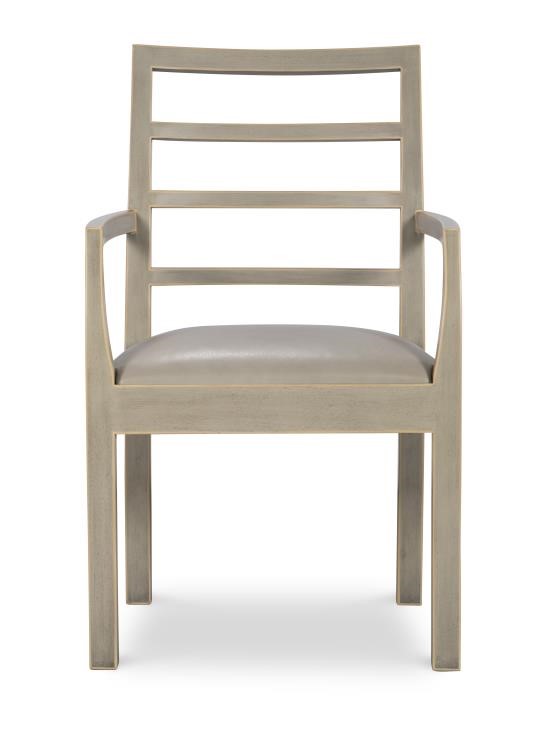 Century AE-CCU-3164A-F2 - Dara Arm Chair - Modern French Grey & Taupe