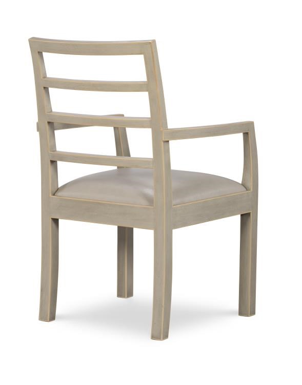 Century AE-CCU-3164A-F2 - Dara Arm Chair - Modern French Grey & Taupe