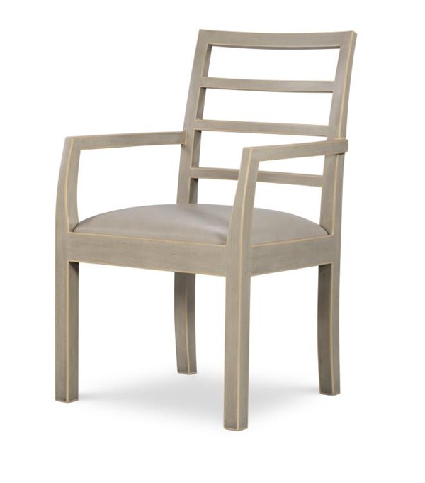 century AE-CCU-3164A-F2 - Dara Arm Chair - Modern French Grey & Taupe