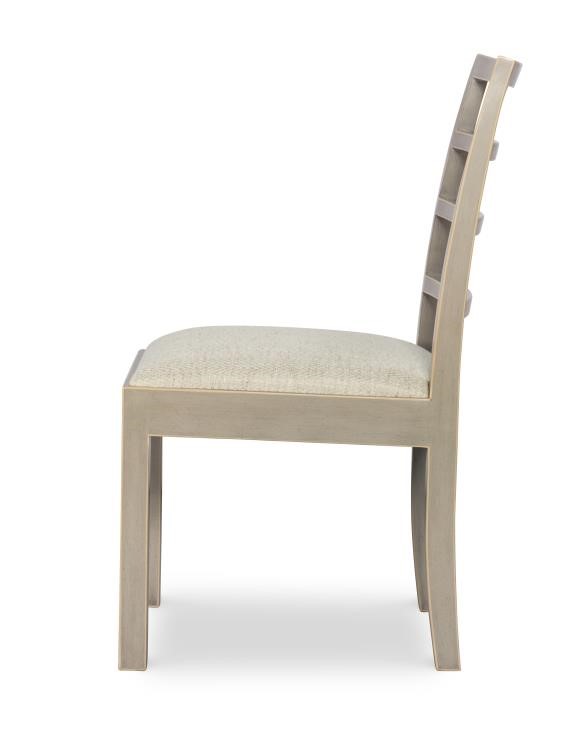 Century AE-CCU-3164S-F2 - Dara Side Chair - Modern French Grey & Taupe