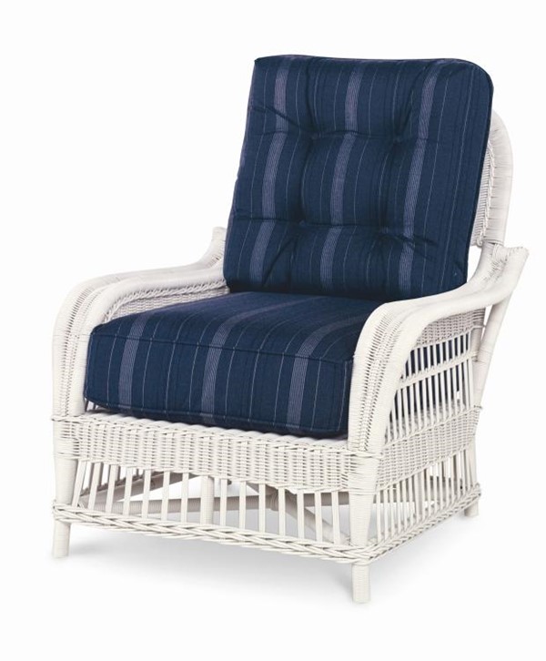 century AE-D40-12B - Mainland Wicker Lounge Chair W/ Button Back