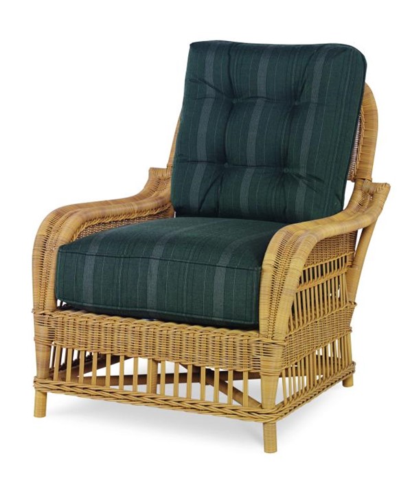 century AE-D40-12B-NT - Mainland Wicker Lounge Chair W/ Button Back