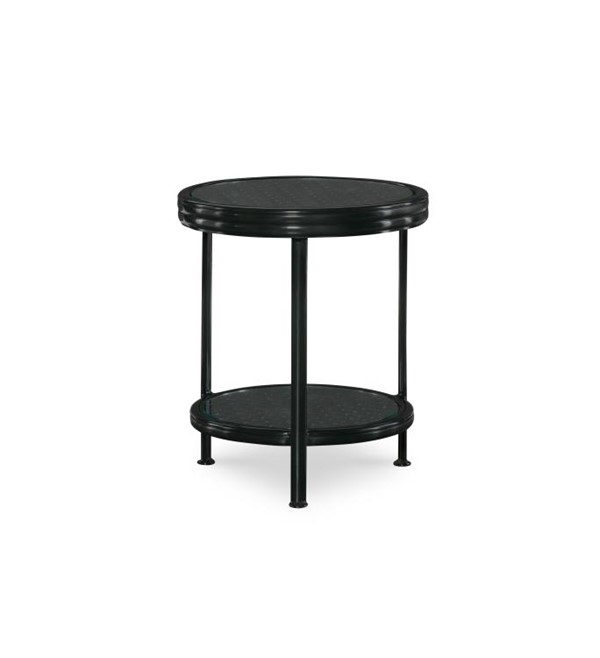 Century AE-D41-80 - Augustine Metal Occasional Table W/Tempered Glass