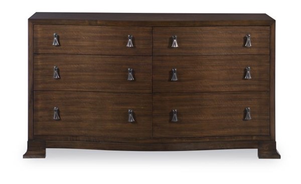 Century B1H-205 - Frasier Serpentine Dresser - Brunette