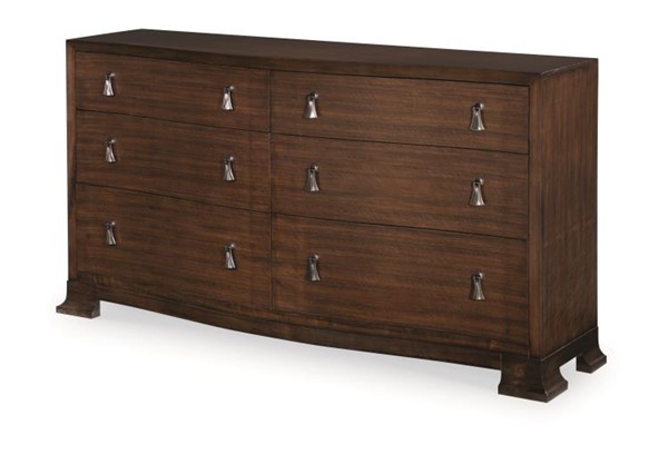 century B1H-205 - Frasier Serpentine Dresser - Brunette