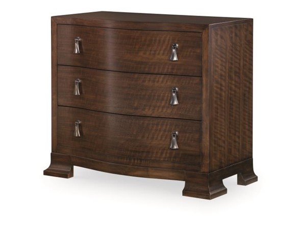 century B1H-223 - Frasier Serpentine Nightstand - Brunette