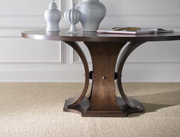 Century B1H-306 - Sanford 64" Round Dining Table - Brunette