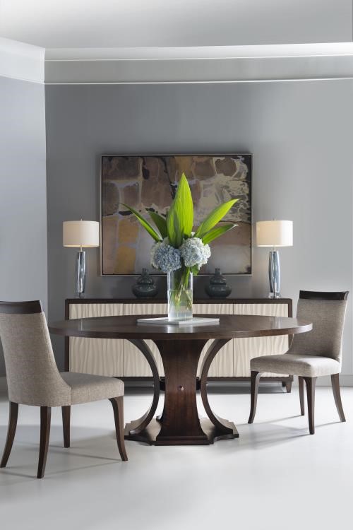 Century B1H-306 - Sanford 64" Round Dining Table - Brunette