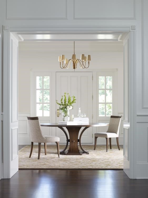 Century B1H-307 - Sanford 72 " Round Dining Table - Brunette