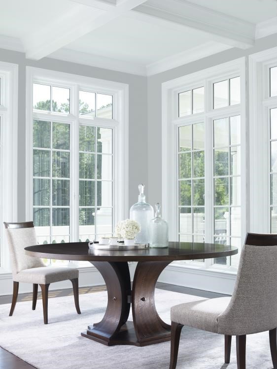 Century B1H-307 - Sanford 72 " Round Dining Table - Brunette
