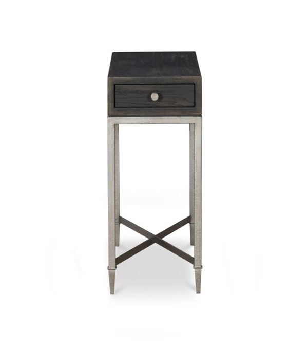 Century B2B-612 - Charles Chairside Table - Black Rustic
