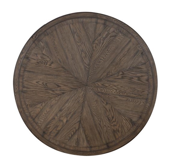 Century B2H-305 - Collin 54" Round Dining Table - Brown Rustic